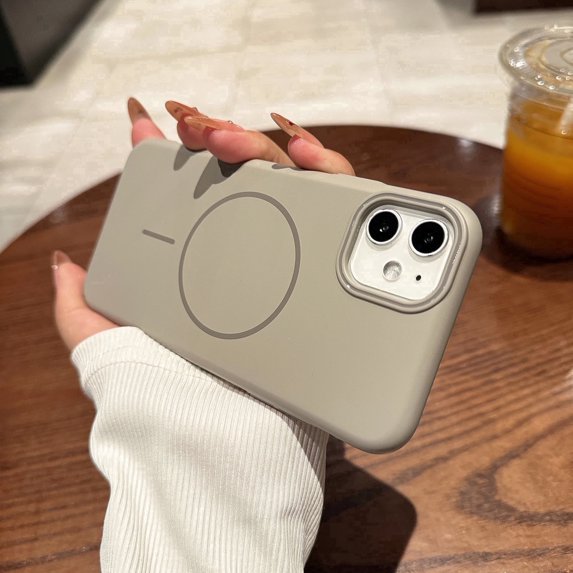 For iPhone 11 Pro Magnetic Case, Compatible with Magsafe Slim Fit Anti-Scratch Drop Protection Bumper Rugged Hard PC Back Cover Phone Case for Apple iPhone 11 Pro, Gray