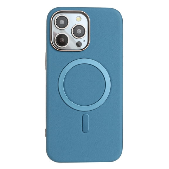 for iPhone 11 Pro Magnetic Case PU Leather [Compatible with Mag-Safe Wireless Charging] Magnetic Cover Shockproof Lightweight Slim Anti-Scratch Phone Cover for iPhone 11 Pro, Lightblue