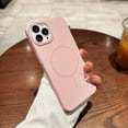 thumbnail image 1 of For iPhone 11 Pro Magnetic Phone Case [Compatible with MagSafe] [Drop Protection] Ultra Slim Skin Feel Shockproof Anti-Fingerprint Thin Fit Simple Hard PC Phone Case Cover,Pink, 1 of 9