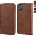 thumbnail image 1 of for iPhone 11 Pro Max 2019 Wallet Case,Premium PU Leather Flip Folio Case with Card Slot,Stand Holder and Magnetic Closure TPU Shockproof Interior Case for Apple iPhone 11 Pro Max 6.5",Brown, 1 of 16