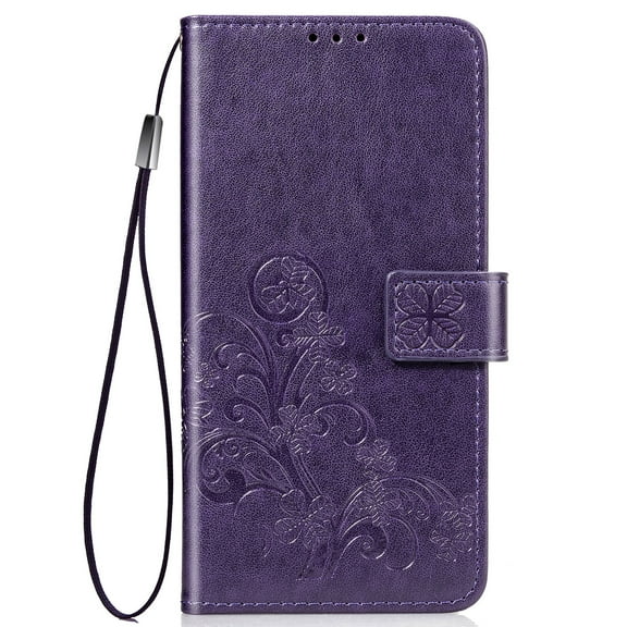 iPhone 11 Pro Max 6.5" Case 2019, Allytech PU Leather Lightweight Folio Shell Flip Stand Wrist Strap Protection Shockproof Cards Holder Anti-slip Wallet Case Cover for Apple iPhone 11 Pro Max,Purple