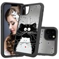 thumbnail image 1 of iPhone 11 Pro Max 6.5" Case, Allytech 3 In 1 Hybrid PC Silicone Heavy Duty Rugged Bumper Heavy Duty Defender Shockproof Anti-Scratch Back Cover Case for Apple iPhone 11 Pro Max 6.5",Cat, 1 of 6