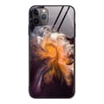 thumbnail image 1 of iPhone 11 Pro Max 6.5" Case, Allytech Protective Marble Texture Tempered Glass + TPU Back Cover Shock-Absorbing Bumper Anti-scratch Back Cover Case for Apple iPhone 11 Pro Max, Yellow Marble, 1 of 2