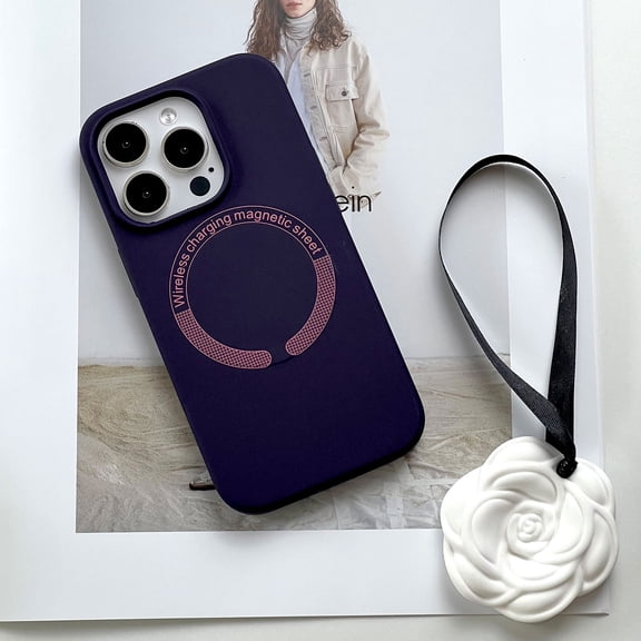 for iPhone 11 Pro Max Back Case, Silicone Magsafe Ultra Slim Skin Friendly Shockproof Protective Lightweight Phone Case Cover for iPhone 11 Pro Max - Darkpurple