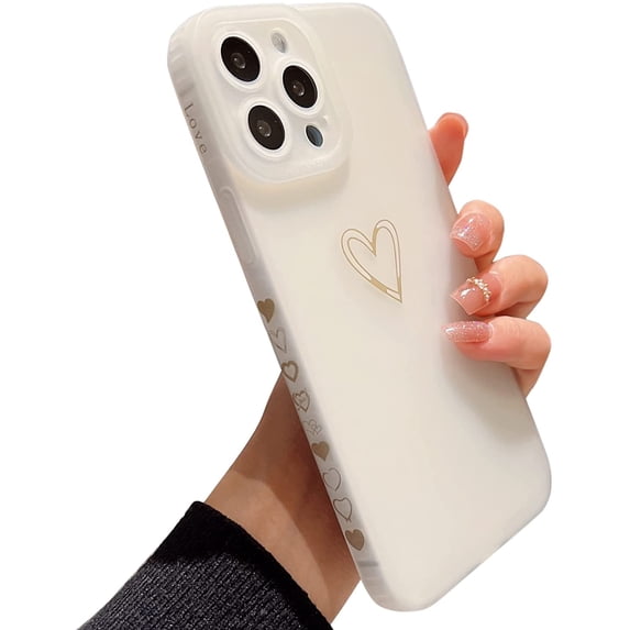 for iPhone 11 Pro Max Case(6.5" 2019), Side&Back Cute Plated Love Heart with Anti-Fall Lens Cameras Cover Protection Soft TPU Shockproof Anti-Fingerprint Phone Cases for Women Girls Men,Clear