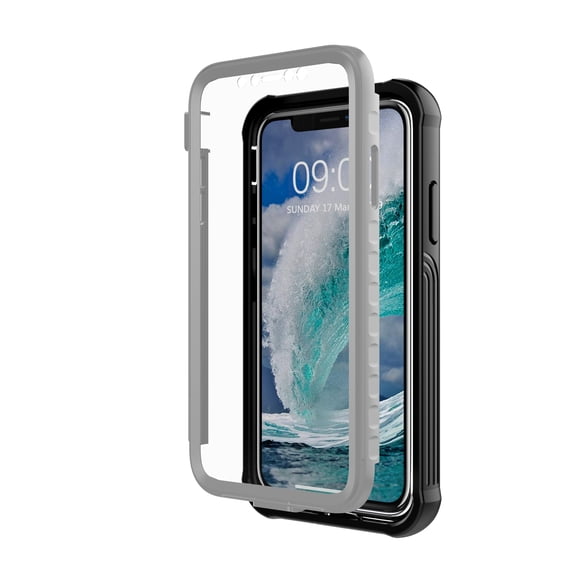 iPhone 11 Pro Max Case 6.5", Allytech Silicone PC Built-in Screen Protector Full Protection Shockproof Anti-Scratch Defender Bumper Anti-Scratch Cover Shell for Apple iPhone 11 Pro Max 2019,Gray