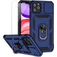 thumbnail image 1 of for iPhone 11 Pro Max Case with Camera Lens Cover HD Screen Protector, Military Grade Drop Protection Magnetic Ring Holder Kickstand Protective Phone Case for Apple iPhone 11 Pro Max 6.5 inch (Navy), 1 of 9