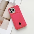 thumbnail image 1 of for iPhone 11 Pro Max Case with Card Holder Cover Microfiber Inner Lining Liquid Silicone Credit Card ID Slot Slim Soft TPU Rubber Shockproof Protective Wallet Phone Case for iPhone 11 Pro Max, Rose, 1 of 8