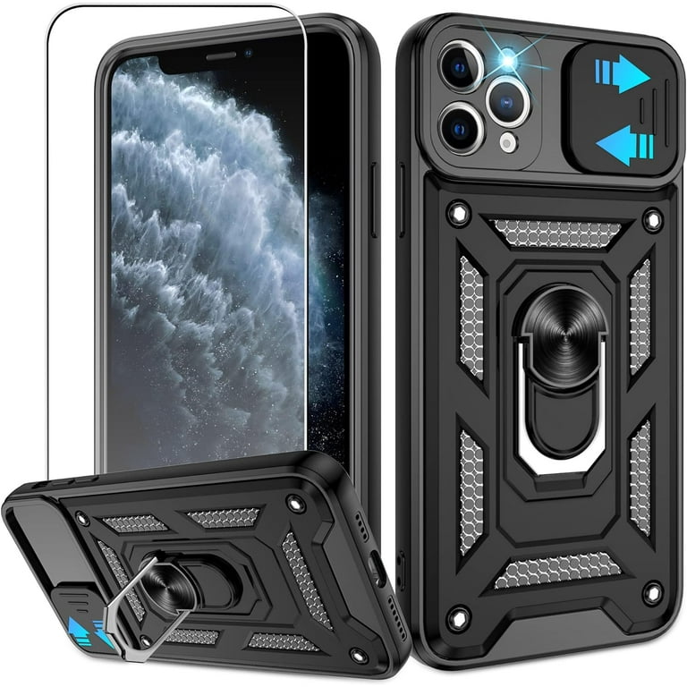 for iPhone 11 Pro Max Case with HD Screen Protector, Heavy Duty