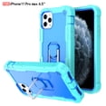 thumbnail image 1 of iPhone 11 Pro Max Case - Heavy Duty Hybrid Rugged Dual Layer Protective Shockproof Kickstand Cover with Ring Holder for Apple iPhone 11 Pro Max 6.5", M, 1 of 7