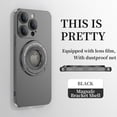 thumbnail image 1 of for iPhone 11 Pro Max Case with Invisible Magnetic Ring Stand, Compatible with Magsafe, Military-Grade Drop Protection, Frosted Back, Slim Fit for iPhone 11 Pro Max Phone Case 6.5", Black, 1 of 10