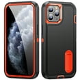 thumbnail image 1 of for iPhone 11 Pro Max Case Kickstand Durable 3-Layer Military Grade Protective Cover Hybrid Silicone Heavy Duty Rugged Shockproof Screen Lip Raised Protection for iPhone 11 Pro Max Case,
Black+Orange, 1 of 8