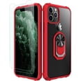 thumbnail image 1 of iPhone 11 Pro Max Case,[ Military Grade ] with [ Glass Screen Protector] 15ft. Drop Tested Protective Case | Kickstand | Compatible with Apple iPhone 11 Pro Max -Red, 1 of 7