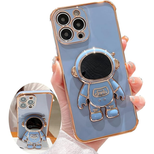 for iPhone 11 Pro Max Case ,Pasteable Hidden Astronaut Kickstand Stand