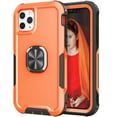 thumbnail image 1 of for iPhone 11 Pro Max Case, Rugged Shockproof Heavy Duty Soft TPU Rubber Bumper Hard PC Back Hybrid Protective Case [with Ring Stand] for iPhone 11 Pro Max (Without Screen Protector) - Orange, 1 of 7