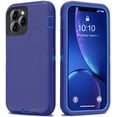 thumbnail image 1 of iPhone 11 Pro Max Case Shockproof Dust/Drop Proof 3 in 1 Full Body Rugged Heavy Duty Durable Cover Navy, 1 of 6