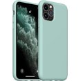 thumbnail image 1 of iPhone 11 Pro Max Case, Slim Liquid Silicone Case Compatible with iPhone 11 Pro Max 6.5 Inch, Full Body Microfiber Lining Protective Case (Light Mint), 1 of 12