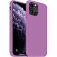 thumbnail image 1 of iPhone 11 Pro Max Case, Slim Liquid Silicone Case Compatible with iPhone 11 Pro Max 6.5 Inch, Full Body Microfiber Lining Protective Case (Lilac Purple), 1 of 12