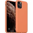 thumbnail image 1 of iPhone 11 Pro Max Case, Slim Liquid Silicone Case Compatible with iPhone 11 Pro Max 6.5 Inch, Full Body Microfiber Lining Protective Case (Orange), 1 of 12