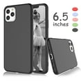 thumbnail image 1 of iPhone 11 Pro Max Case, Takfox iPhone11 Pro Max Protective Case, [Frosted] Shockproof Liquid Silicone Gel Rubber Case Soft TPU Bumper Ultra Thin Matte Phone Case Cover For iPhone11 Pro Max, Black, 1 of 6
