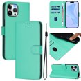 thumbnail image 1 of for iPhone 11 Pro Max Case Wallet with Card Holder,PU Leather Anti-fall Thin Fit Phone case for Women Men,Kickstand,flip Shockproof Cover with Credit Card Slots and Wrist Strap,Green, 1 of 11