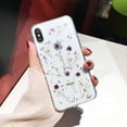 thumbnail image 1 of iPhone 11 Pro Max Flower Case, Soft Clear Flexible Rubber Pressed Dry Real Flowers Case Girls Glitter Floral Cover for iPhone 11 Pro Max-Purple, 1 of 15