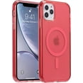 thumbnail image 1 of for iPhone 11 Pro Max Magnetic Case, Built in Magnets Compatible with MagSafe, Translucent Matte Hard PC Back Cover + Soft TPU Frame Slim Bumper Case for iPhone 11 Pro Max（6.5"）,Rad, 1 of 11