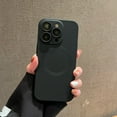 thumbnail image 1 of for iPhone 11 Pro Max Magnetic Soft Case, Compatible with MagSafe, with Lens Protector Liquid Silicone Shockproof Protective Lightweight Men Women Phone Case Cover for iPhone 11 Pro Max, Black, 1 of 11