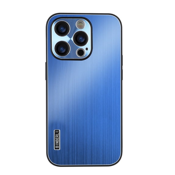 for iPhone 11 Pro Max Metal Back Case, Luxury Anti-fingerprint Drop Protective Anti-Scratch Shockproof Thin Fit TPU Frame Phone Case Cover for iPhone 11 Pro Max, Blue