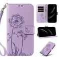 thumbnail image 1 of for iPhone 11 Pro Max Pattern Wallet Flip Case, Premium PU Leather Card Slots Full Body Protection Wrist Strap Kickstand Non-Slip Shockproof Magnetic Phone Case for iPhone 11 Pro Max, Purple, 1 of 6