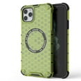 thumbnail image 1 of for iPhone 11 Pro Max Phone Case, Magnetic Case [Compatible with Mag Safe] Translucent Honeycomb Pattern Slim Shockproof Anti-fall Anti-Fingerprint Protective Cover for iPhone 11 Pro Max,Green, 1 of 1