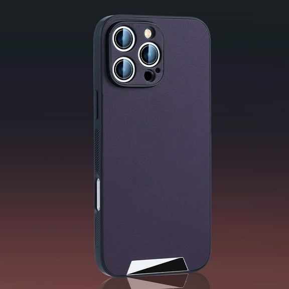 for iPhone 11 Pro Max, Premium PU Leather Luxury Non-Slip Grip Bumper Anti-Fingerprints Shockproof Full Body Protective Cover Men Women Slim Phone Case for iPhone 11 Pro Max, Purple