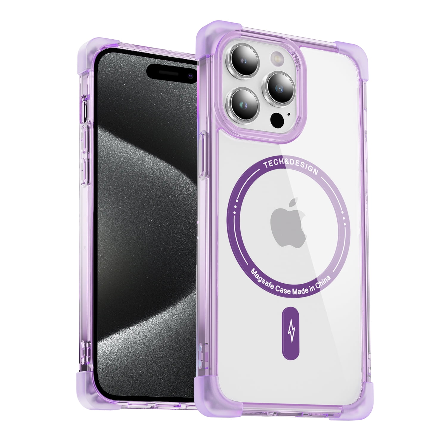 for iPhone 11 Pro Max Transparent Case, Luxury Strong MagSafe Drop