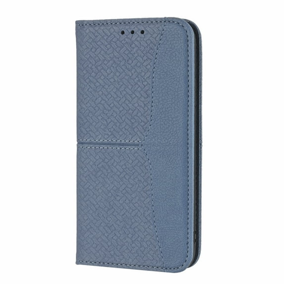 for iPhone 11 Pro Max Wallet Case with Card Slots Wrist Strap Kickstand Magnetic Closeure Case, Soft TPU Woven Texture Shockproof Flip Phone Cover for iPhone 11 Pro Max 6.5 Inch,Grey