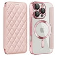 thumbnail image 1 of for iPhone 11 Pro Max Wallet Case with RFID Blocking Credit Card Holder,Compatible with MagSafe,PU Leather Flip Kickstand Shockproof Cover Women Men for iPhone 11 Pro Max Phone case,Pink, 1 of 8