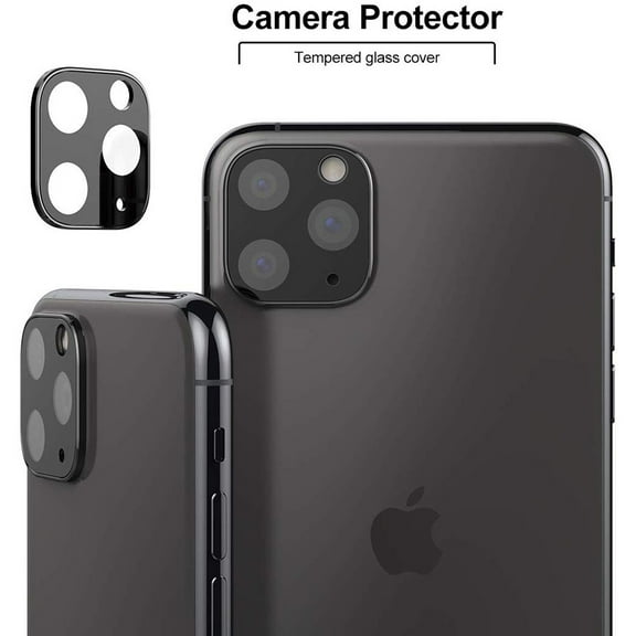 iPhone 11 Pro Max / iPhone 11 Pro Full Camera Screen Area Lens Protector Black