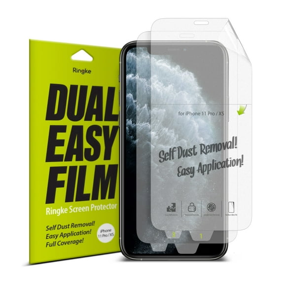 iPhone 11 Pro Screen Protector (2019), Ringke [Dual Easy Film] [2 Pack]