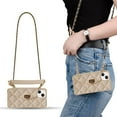 thumbnail image 1 of For iPhone 11 Pro Wallet Case ,Crossbody Phone Case with Lanyard Strap Cute Purse Case Flip Credit Card Holder Soft Silicone Girls Lady Handbag Case for iPhone 11 Pro Khaki, 1 of 15