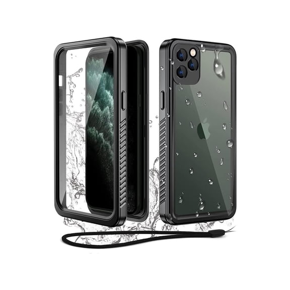 iPhone 11 Pro Waterproof Case, Full Body Protection Underwater Dirtproof Shockproof Clear Cover with Built-in Screen Protector for iPhone 11 Pro 5.8 inch