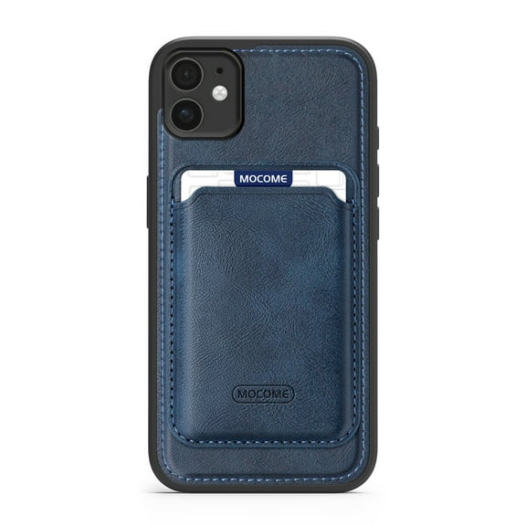 for iPhone 11 Removable Wallet Case, Premium PU Leather Shockproof Protective Phone Case Support Wireless Chagring Back Magnetic Phone Cover with Detachable Card Holder Slots, Darkblue