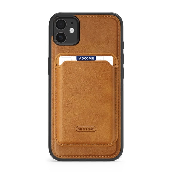 for iPhone 11 Removable Wallet Case, Premium PU Leather Shockproof Protective Phone Case Support Wireless Chagring Back Magnetic Phone Cover with Detachable Card Holder Slots, Brown