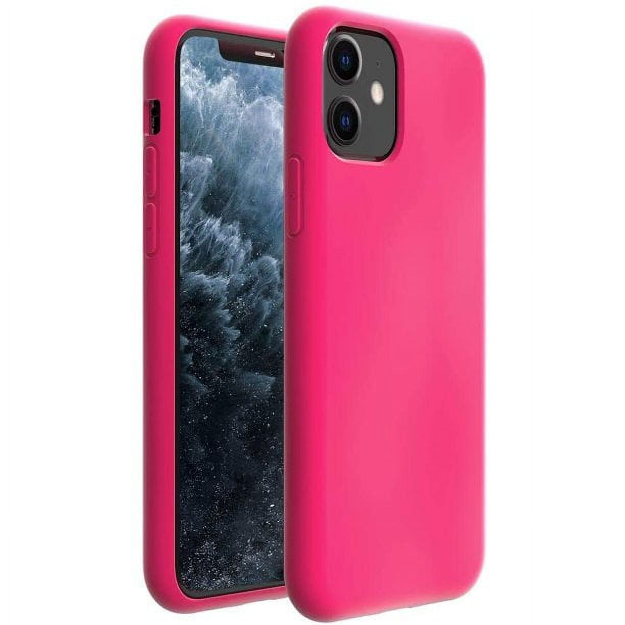 Entronix iPhone 11 Silicone Case {Shock-Absorbent; Bumper Soft TPU Cover Case; Compatible with iPhone 11 - Hot Pink