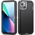 thumbnail image 1 of for iPhone 11 Ultra Slim Phone Case, Hybrid Hard PC Back + Silicone EVA Shockproof Protective Dustproof Non-Slip Heavy Duty Rugged Phone Case Cover for iPhone 11, Black, 1 of 6