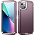 thumbnail image 1 of for iPhone 11 Ultra Slim Phone Case, Hybrid Hard PC Back + Silicone EVA Shockproof Protective Dustproof Non-Slip Heavy Duty Rugged Phone Case Cover for iPhone 11, Purple, 1 of 6