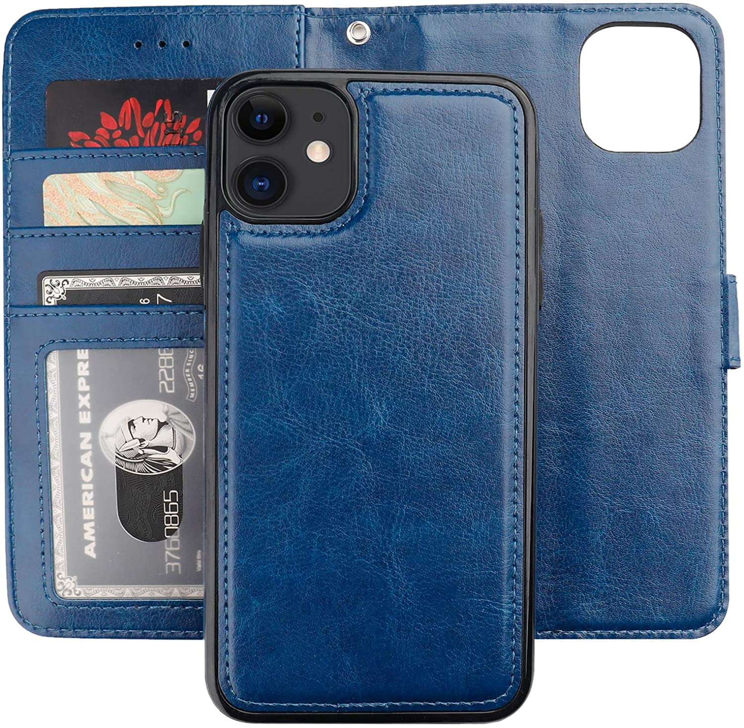 iPhone 11 Wallet Case with Card Holder PU Leather Detachable