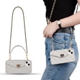 thumbnail image 1 of For iPhone 11 Wallet Case ,Crossbody Phone Case with Lanyard Strap Cute Purse Case Flip Credit Card Holder Soft Silicone Girls Lady Handbag Case for iPhone 11 Gray, 1 of 15