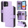 thumbnail image 1 of for iPhone 11 Wallet Case, Multi-Functional Zipper Purse Case, with Flip Stand Card Holder PU Leather Phone Cover with Lanyard & Wrist Strap for iPhone 11, Purple, 1 of 10