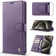 thumbnail image 1 of for iPhone 11 Wallet Case [RFID-Blocking] [Card Holder/Cash Slots] [Kickstand] [Magnetic Clasp], Advanced PU Leather Folio Flip Book Protective Shockproof Cover Women Men,Purple, 1 of 11