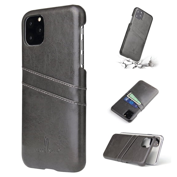 iPhone 11Pro Max 6.5 inch Wallet Case, Dteck Slim PU Leather Back Case Cover Credit Card Holder For Apple iPhone 11 Pro Max 6.5", Gray