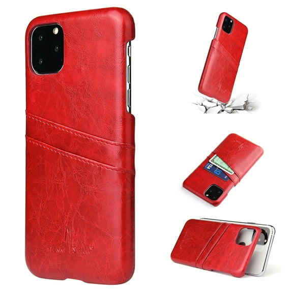 iPhone 11Pro Max 6.5 inch Wallet Case, Dteck Slim PU Leather Back Case Cover Credit Card Holder For Apple iPhone 11 Pro Max 6.5", Red